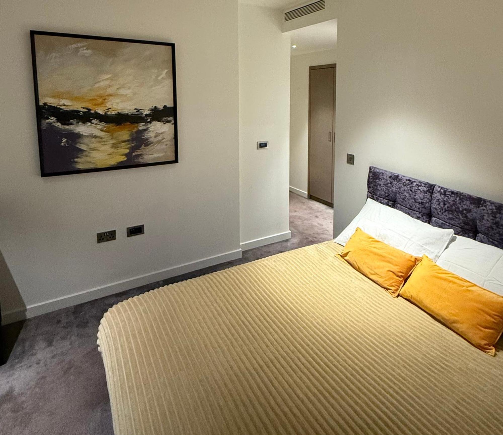 Luxury Modern 2 Bed Flat With Balcony And City View - Canary Wharf City Center 伦敦 外观 照片